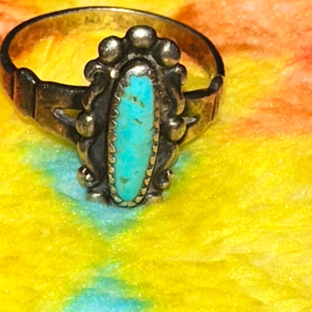 Vintage Turquoise and Silver Ring